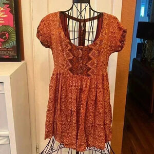 Free People Sundown Babydoll Dress-Sz XS